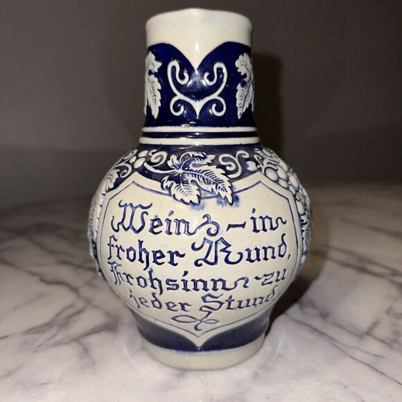 Geritz Gerz West Germany Wine Pitcher Pottery Stoneware 7.5x6" - Picture 2 of 10